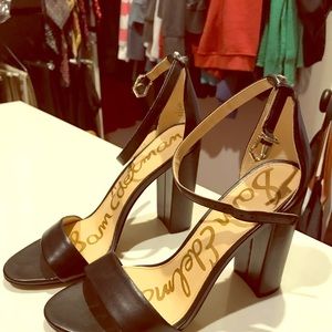 Sam Edelman Yaro Dress Sandal Black Leather size 7